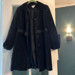 Ann Taylor LOFT Velvet Dress Coat